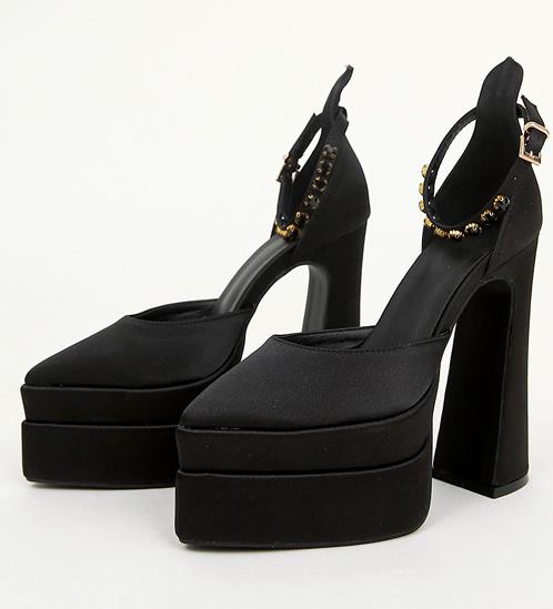 Новые брендовые женские сандалии летняя обувь пикантные туфли на высоком толстом каблуке на платформе черные красные желтые модельные туфли для вечеринки и свадьбы женские туфли-лодочки 35 6100₽