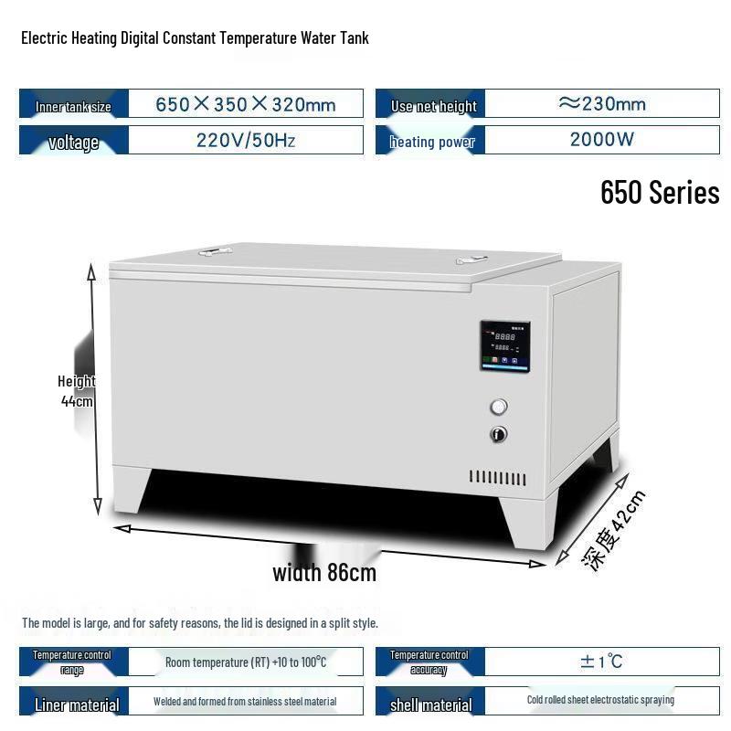 Aokewen Laboratory Digital Display Stainless Steel Heated Water Tank