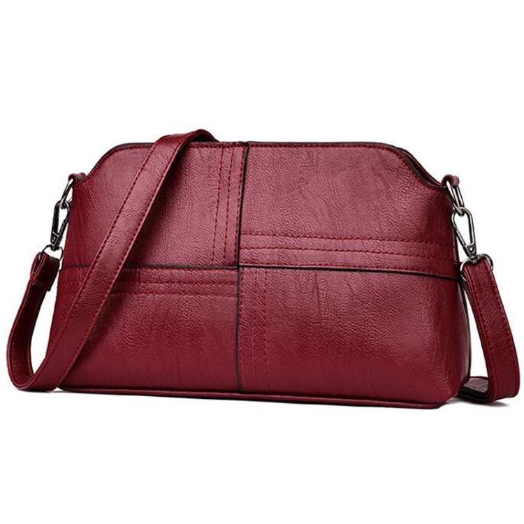 Women Small Crossbody Messenger Bag Black Red Available Multiple Pockets Lightweight