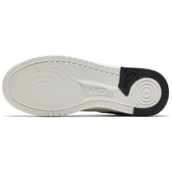 Anta Break Bamboo Color Block Versatile Non-Slip Durable Low-Top Skate Shoes Women Sneaker White Black 122518012-2