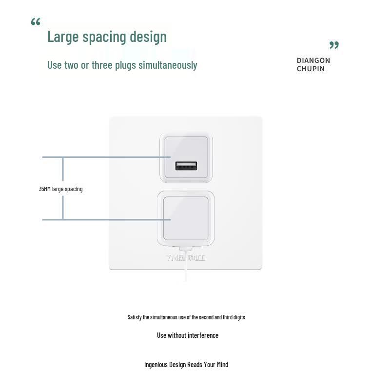 Surface Mounted Power Socket with Switch