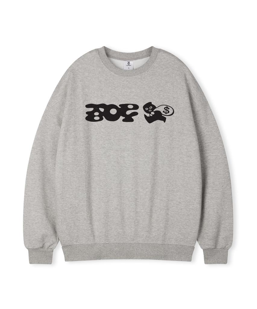 TOPBOY Intruder Oversized Printed Sweatshirt