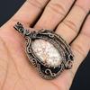 Crazy Lace Agate Gemstone Pendant Handmade Jewelry, 999 Copper Wire Wrapped Pendant Sodalite Jewelry, Gift For Her Women Pendant Brand New Pendant