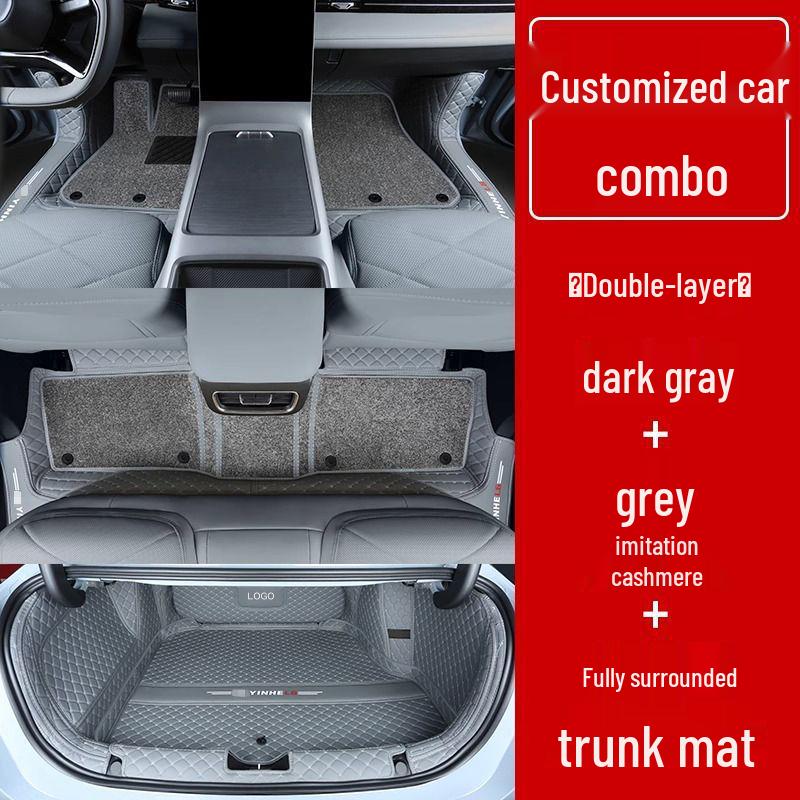 Compatible Galaxy L6 Double Layer Floor Mats & Bumper for 23-25 Models - Car Interior Accessories