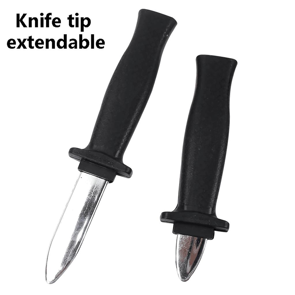 1 Piece/2 Pieces/3 Pieces Of Plastic Halloween Retractable Fake Knife Props, Suitable For Pranks, Scary Prank Toys