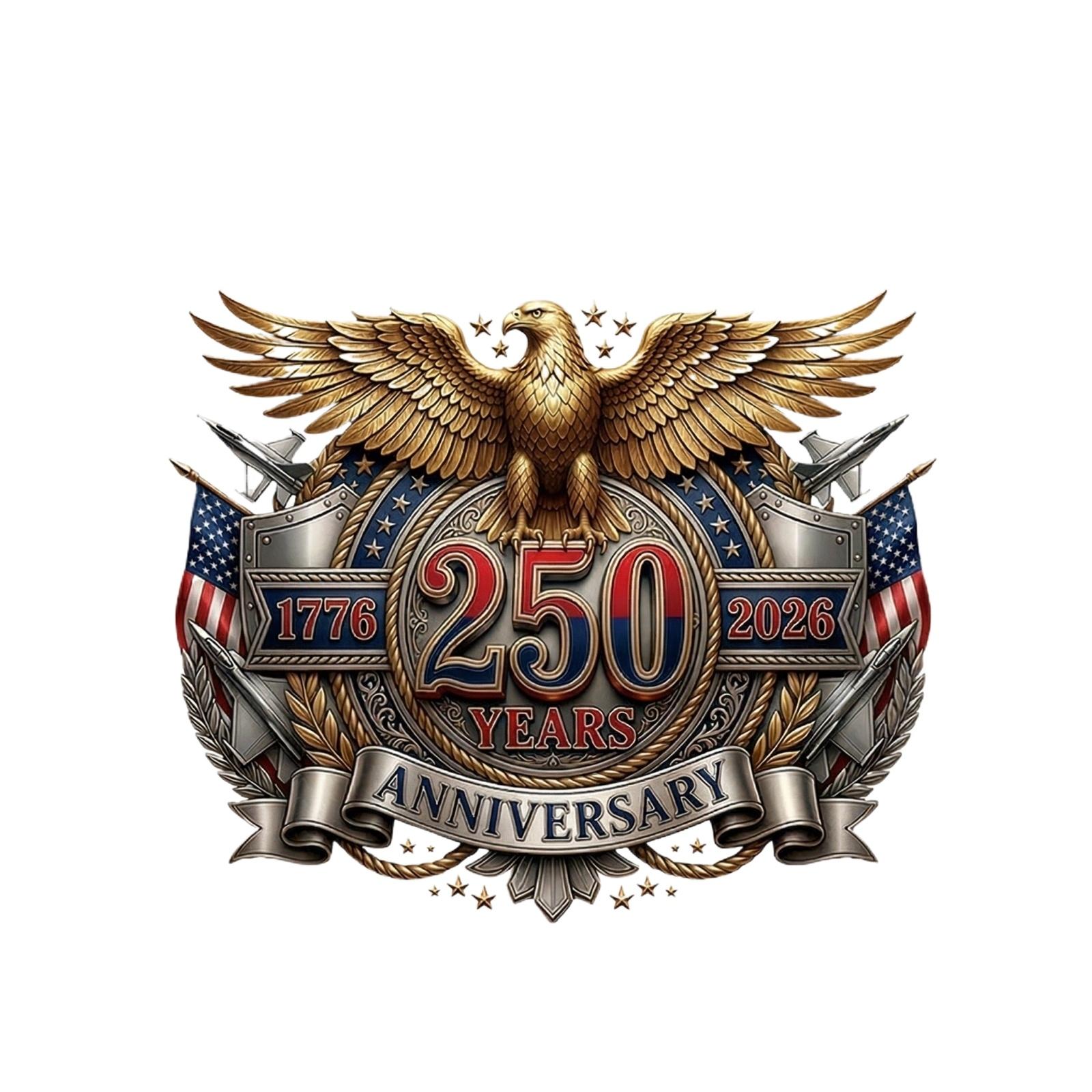 0th Anniversary Commemorative Stickers,Patriotic Decals, Suitable For Cars One Size