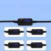USB C to 5.5x2.5mm 5V 9V 12V 15V 20V Adjustable Cable Power Adapter Cable with 8 Connector Tip Power Delivery Cable