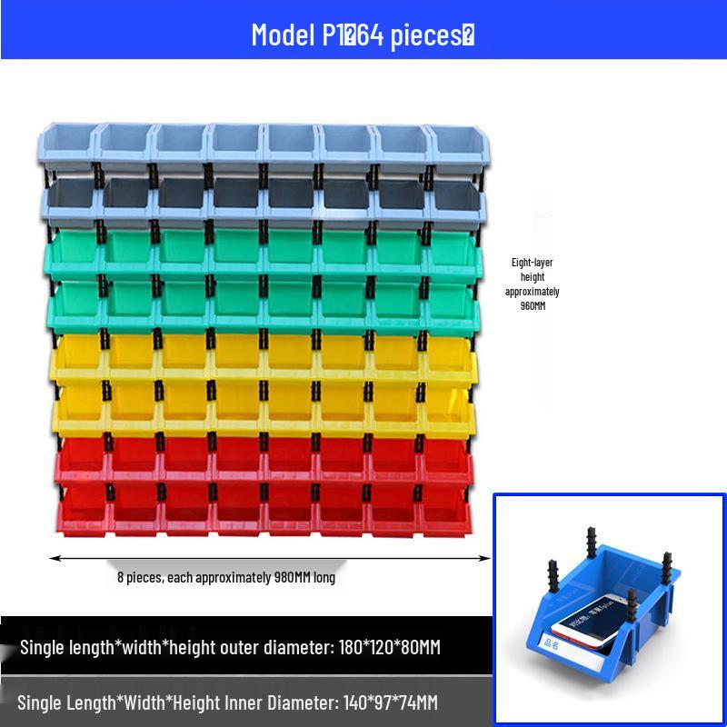Plastic Component Storage Box with Adjustable Sections