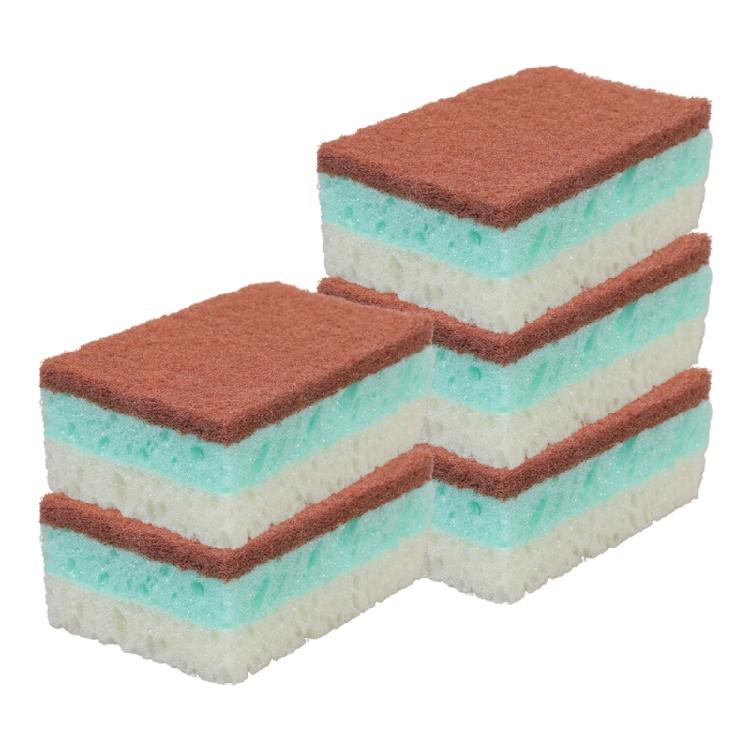 

5/10Pcs Dishwashing Sponge Dense Cell Structure Oil Resistant Water Saving Efficient Cleaning Sponge for Homes Kitchen
