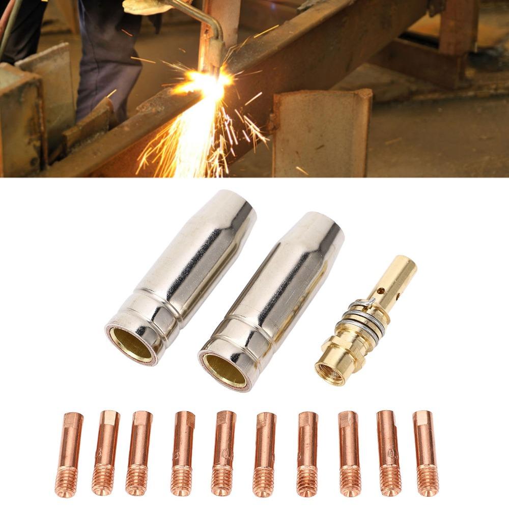 Gas Nozzle Included MIG Welding Nozzle Set Welding Torch Accessories Kit  For Replacement