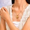 Personalized Photo Heart Pendants Necklace for Women, Vintage Flower Openable Frame Engraved Picture Locket Necklace