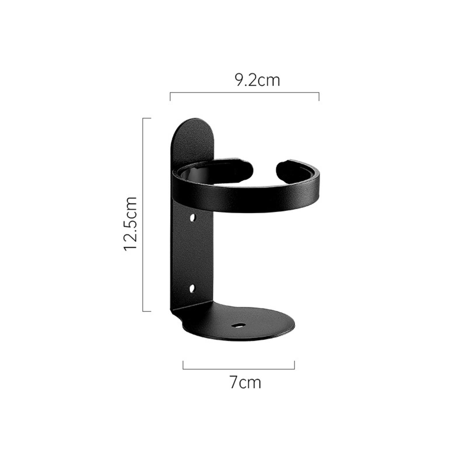 

Toothbrush Holder Storage Rack Wall Mount Rustpoof Mouthwash Cup Holder Bathroom Shower Accessory Convenient to Use чёрный