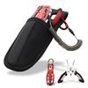 OUTIVE-88 Fish Grip Fishing Pliers, Spiral Cord, and Original Two-Tier Case (Set of 4) (Red)