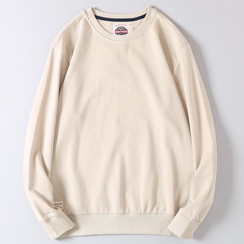 Heavy Terry Round Neck Pullover Men and Women Solid Hoodie Autumn Export Foreign Trade Loose Sports Leisure Outerwear Tide