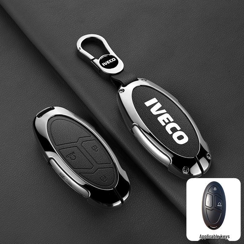 Iveco Ousheng 2021 Car Key Case: Modified Remote Key Protective Bag with Buckle