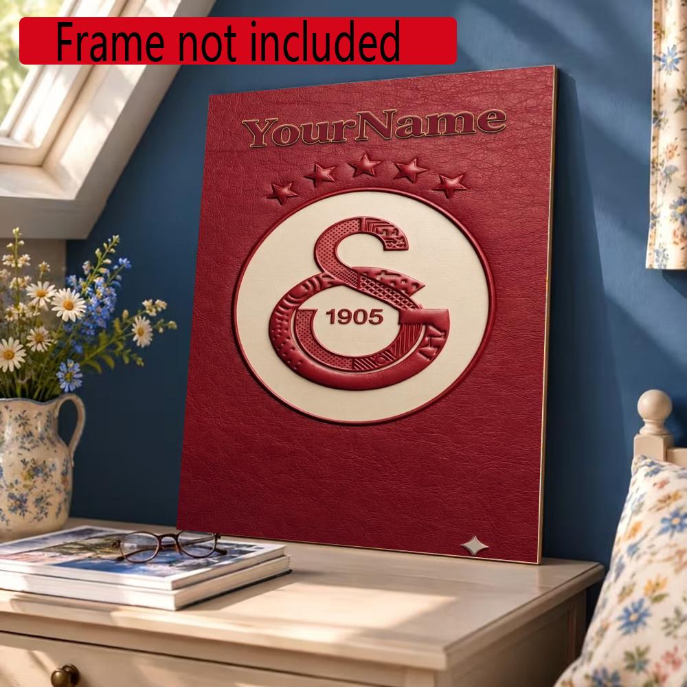 Galatasaray Customize Your Name Diamond Painting Round Diamond Rhinestones Mosaic Diamond Embroidery Wall Paintings Rhinestones Gift Frameless