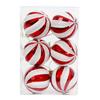 6Pcs/Set Gift Xmas Tree Decoration 6cm Christmas Spheres Pendant  Party Decoration