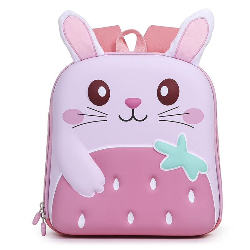School Bag Baby Backpack Cartoon Three-dimensional Bear Girl Children's Bag Casual Outside Play Snack Bag
