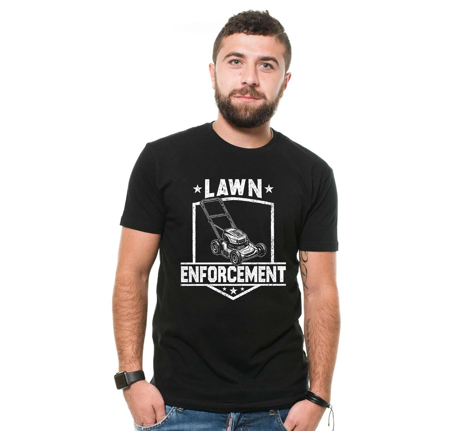 

funny outdoors t-shirt for dad yardwork lawn care riding mower mowing tee shirt S