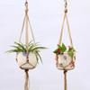 Linen Rope Plants Flowers Pot Hanging Basket Holder Net Garden Balcony Decor