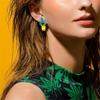 Fruit Pineapple-Shaped Drop Earrings for Women Personality Funny Earrings Colorful Cute Female Daily Jewelry Girls Gifts