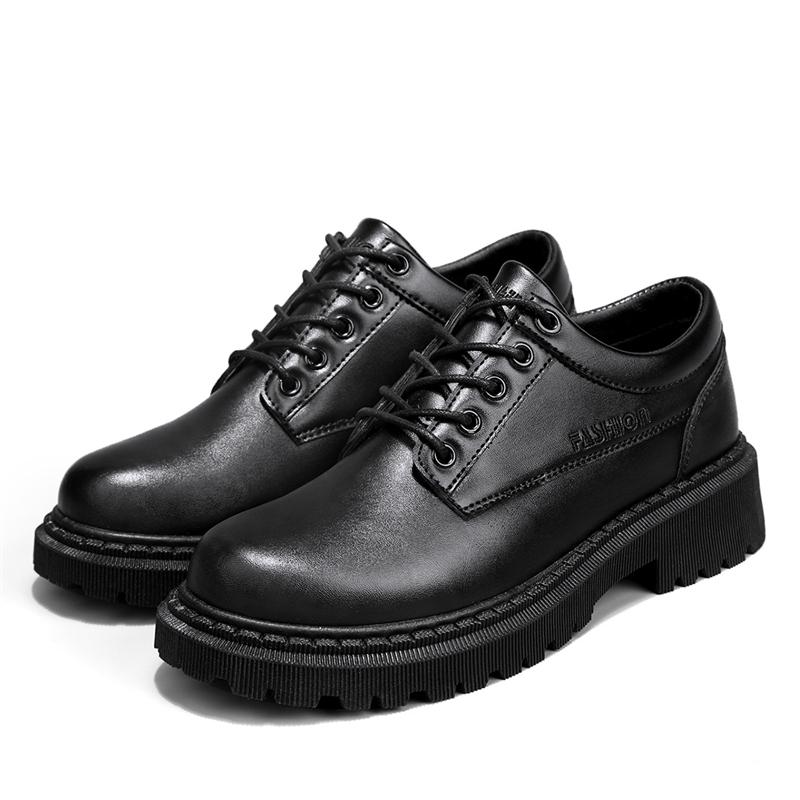 

Classic Men S Casual Shoes Fashion Men Dress Shoes Luxury Brand Black Leather Shoes Breathable Lace-Up Business Oxfords Footwear 39