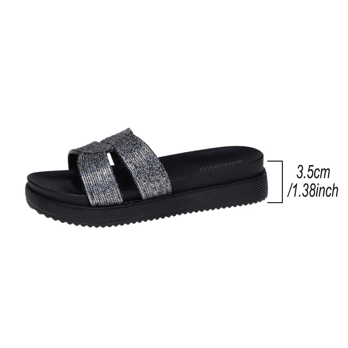 

2024 лето новые тапочки на толстой подошве женская летняя верхняя одежда модный тренд односложные сандалии на плоской подошве 40