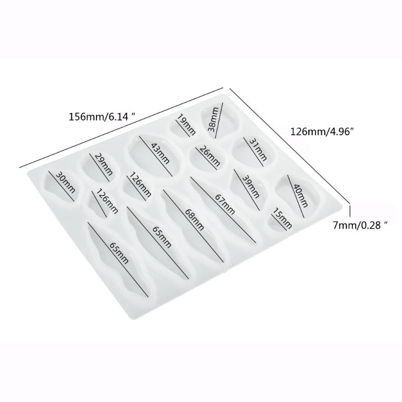 Barrettes Silicone Molds Geometric Hair Clip Epoxy Resin Mold For DIY Resin Hairpin Crafts Jewelry Making Accessorires