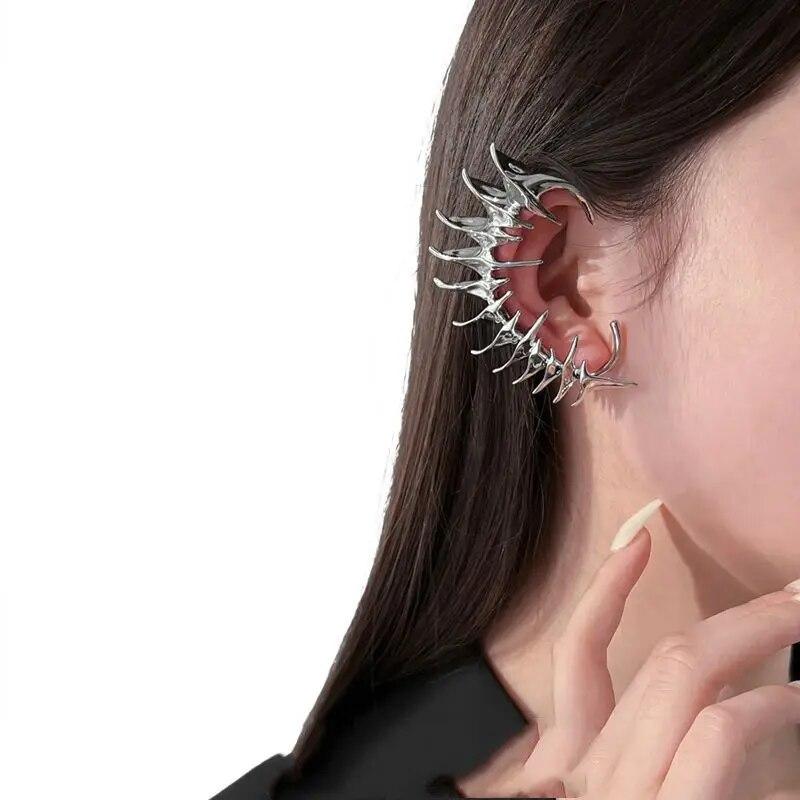Boucle D'oreille Cartilage - Clip D'oreille Argent 925 - 22 Mm - 1.8g #10109