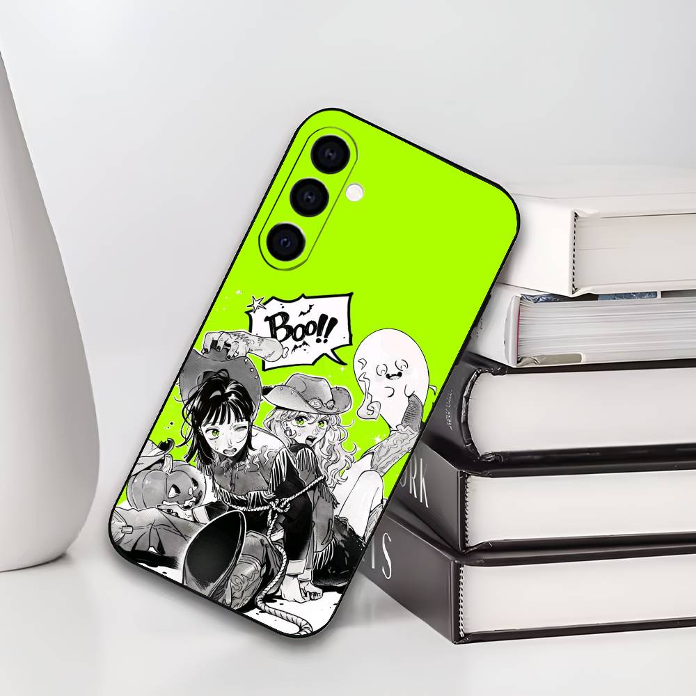 A-Aya Osawa Mitsuki Koga MitsuAya Soft Black Phone Case for Samsung Galaxy A73/A72/A71/A70/A53/A52/A51