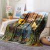 Coperta in Flanella con Stampa Bovini, Alta Qualità, Confortevole per Tutte le Stagioni, Decorazione per la Casa, Calore e Comfort, Perfetta per Regali di Natale