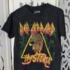 Def Leppard Hysteria Tour 1988 Graphic T-Shirt Acid Wash Size S NWOT Double Side