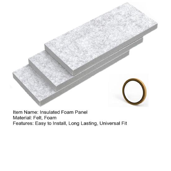 3Pcs Insulated Foam Panels Portable AC Window Seal Kit Universal Fit