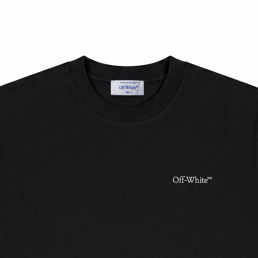 Off-White Ss26 American Street Style Gradient Spray Arrow Design Fashion Light Luxury Trendy Versatile Short Sleeve T-Shirt Unisex Tops OFFTEGLOG325Q