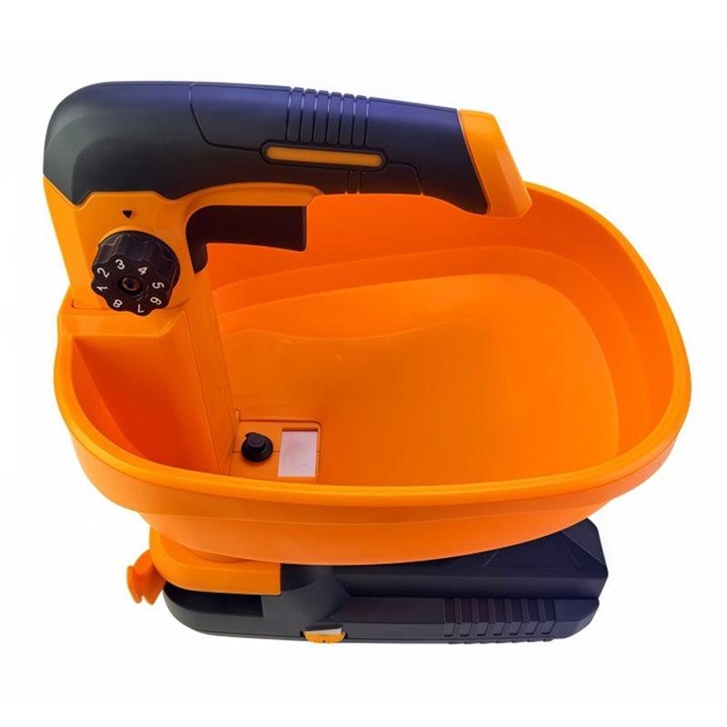 A25F-Electric Handheld Seeder 8-Gear Automatic Fertilizer Spreader For 18V 20V 21V Battery Compatibility