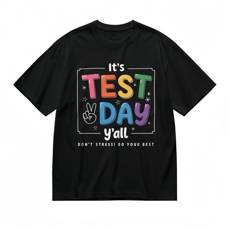 

Men s Classic T-Shirt Multicolor Font Test Prep Encouragement Graphic Tee 2XL