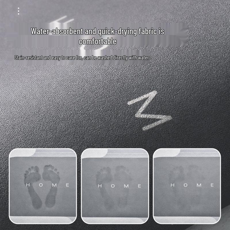 Diatom Mud Quick-Dry Anti-Slip Bathroom Floor Mat