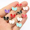 50pcs Bow Butterfly Star Charms Pendant Enamel Metal for Earrings Necklace Bracelet DIY Jewelry Making Accessories Findings