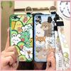 Anti-knock Back Cover Phone Case For Xiaomi Redmi GO Wrist Strap Durable Wristband Silicone Cute Waterproof Protective