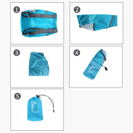 Outdoor-Rucksack, wasserdicht, faltbar, leicht, atmungsaktiv, Schultergurt, große Kapazität, Aufbewahrungstasche für Wanderungen und Campingausflüge