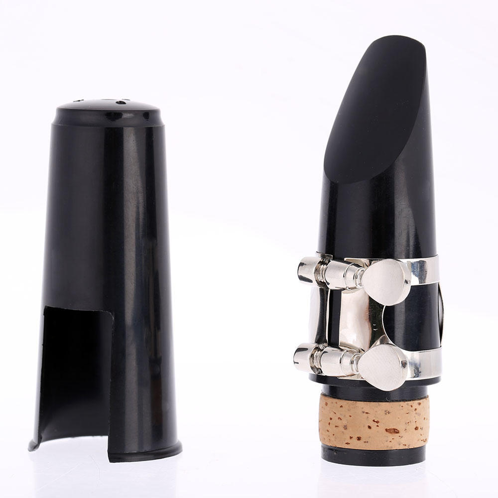 Clarinet Clarionet Mouthpiece Plastic with Cap Metal Buckle Reed
