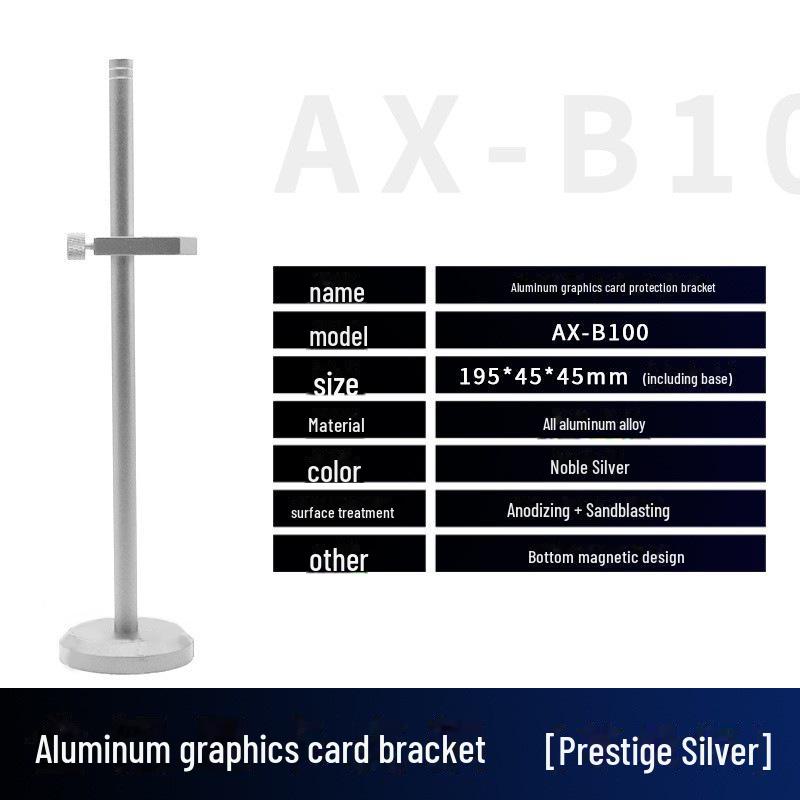 Kreative magnetische Grafikarten-Stützhalterung aus Aluminiumlegierung
