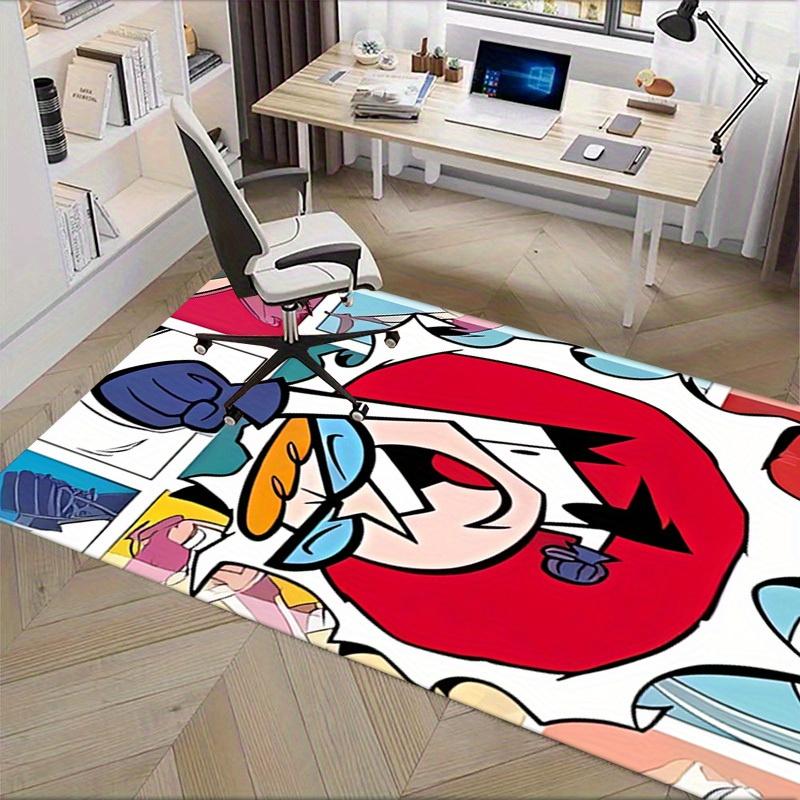 Dexter's Laboratory Ego Trip Office Carpet Soft Polyester Entrance Carpet Washable Non-slip Machine Washable Indoor Carpet Living Room Bedro