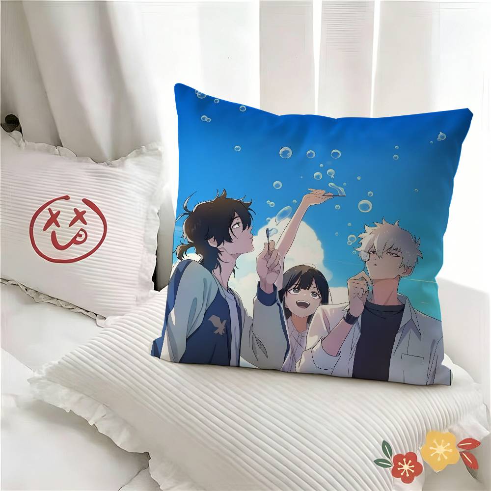 pc Link Click Anime Pillow Case Fashion Square Pillowcase Bedroom Sofa Room Ins Decoration Leisure