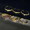 Minimalist Serpentine Full Diamond Zir*****Pen Ring Niche Personality High Sense Light Luxury Exquisite Ring Woman