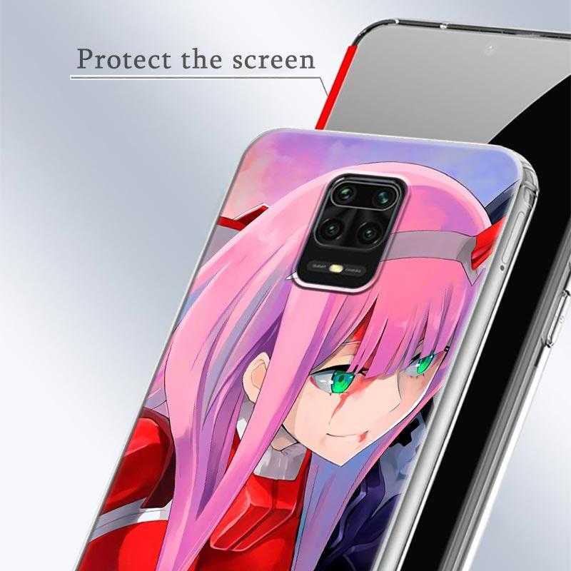Carcasă de telefon Zero Two Anime Darling In The Franxx pentru Xiaomi Redmi Note 9s 8 11 7 9 10 Pro 10s 11s Note 8Pro K40 transparentă