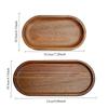 Walnut Wooden Tray Ins Wind Small Wooden Plate Japanese Rectangular Dinner Plate Cake Bread Coffee Tea Solid Wood Plate Tray