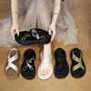 Cool Slippers Women's Summer Wear 2025 New Models Go Out Thick-bottomed Casual Beach Sandals Lazy Fashion Pregnant Women One-word Drag