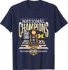 Michigan Men's Basketball National Champions March Madness T-Shirt
