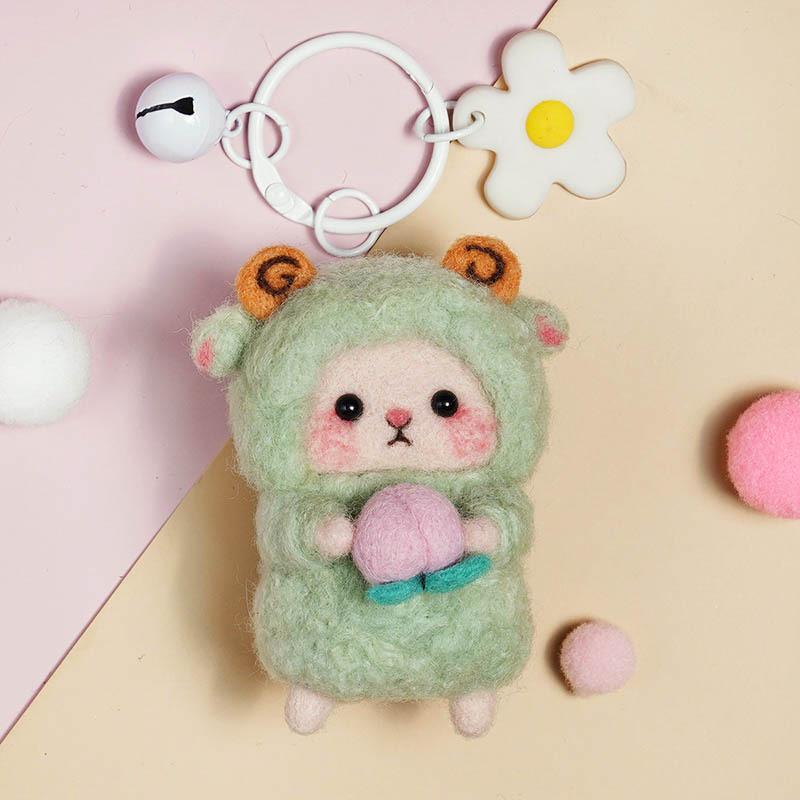 Kit Artizanal DIY Oaie din Pâslă de Lână - Ornament Handmade & Antistres